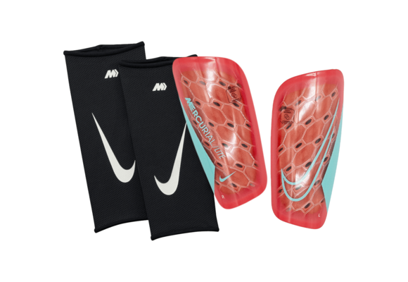 Nike Mercurial Lite 2025 Shin Guards - Ember Glow/Aurora Green