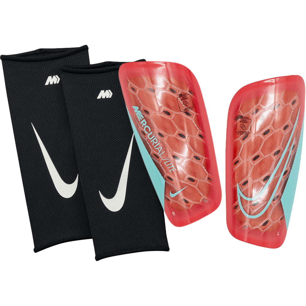 Nike Mercurial Lite 2025 Shin Guards - Ember Glow/Aurora Green