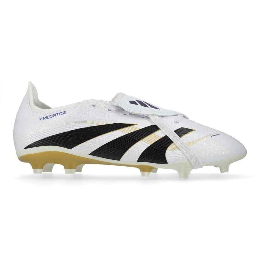 adidas Predator 25 League Fold Over Tongue FG RTG Pack -Cloud White/Core Black/Gold Metallic