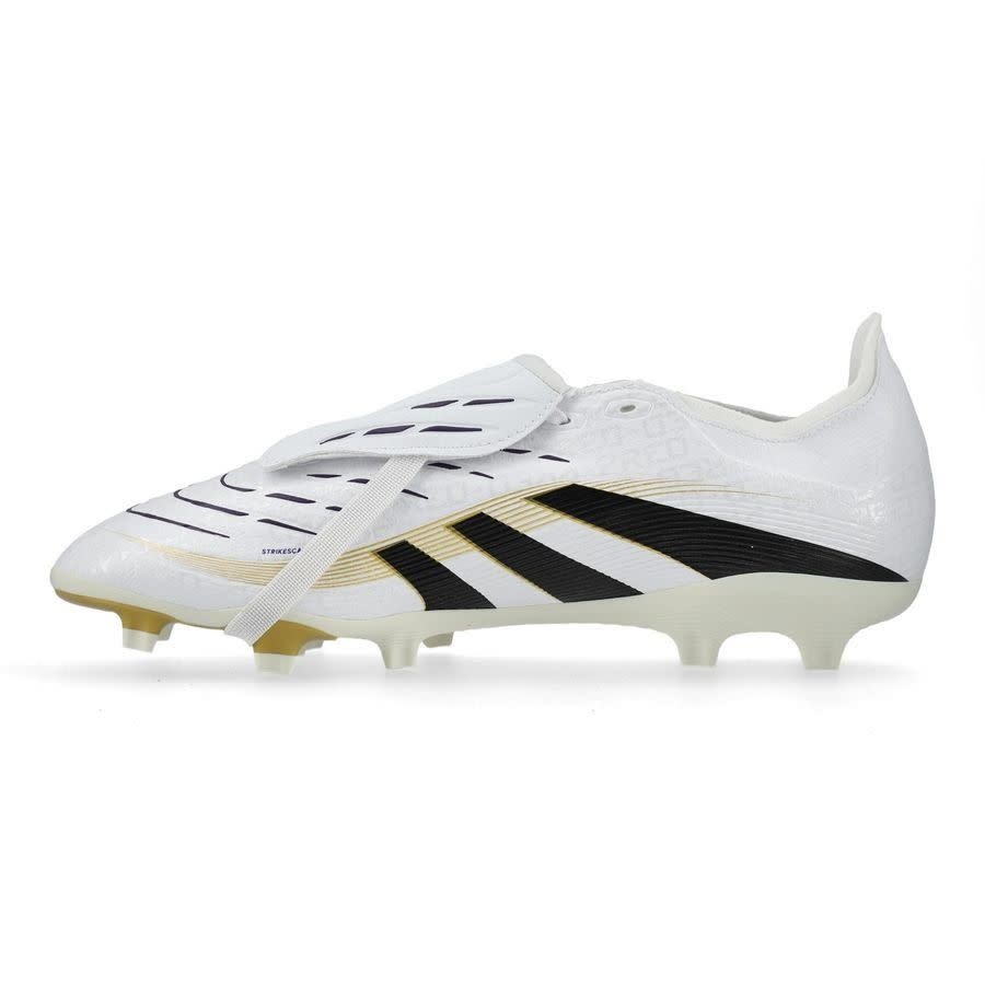 adidas Predator 25 League Fold Over Tongue FG RTG Pack -Cloud White/Core Black/Gold Metallic