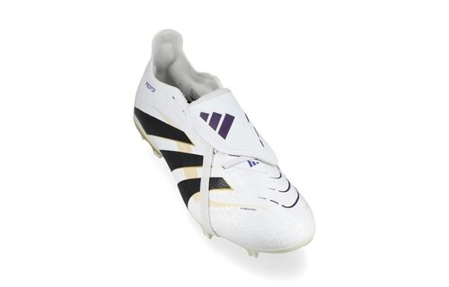 adidas Predator 25 League Fold Over Tongue FG RTG Pack -Cloud White/Core Black/Gold Metallic