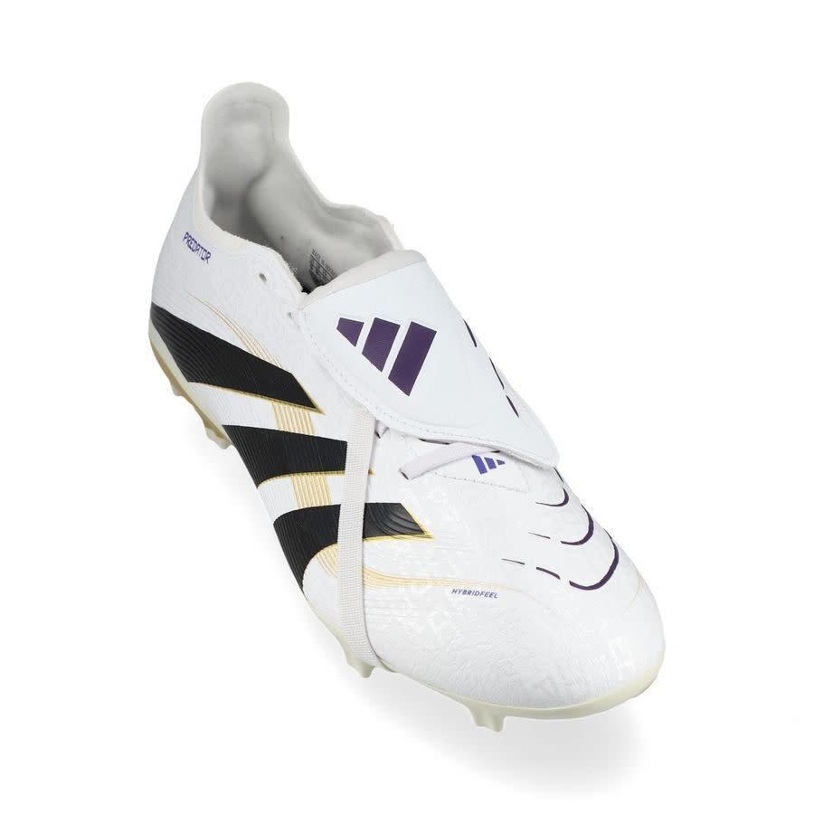 adidas Predator 25 League Fold Over Tongue FG RTG Pack -Cloud White/Core Black/Gold Metallic