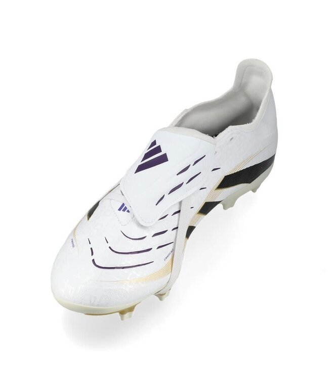 adidas adidas Predator 25 League Fold Over Tongue FG RTG Pack -Cloud White/Core Black/Gold Metallic