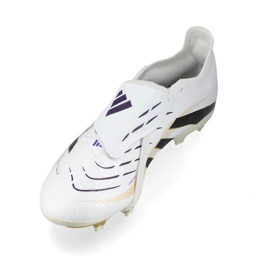 adidas Predator 25 League Fold Over Tongue FG RTG Pack -Cloud White/Core Black/Gold Metallic
