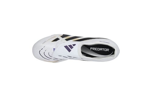 adidas Predator 25 League Fold Over Tongue FG RTG Pack -Cloud White/Core Black/Gold Metallic