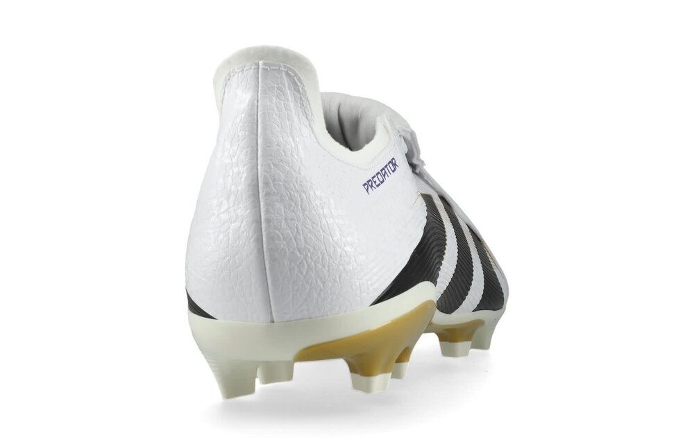 adidas Predator 25 League Fold Over Tongue FG RTG Pack -Cloud White/Core Black/Gold Metallic