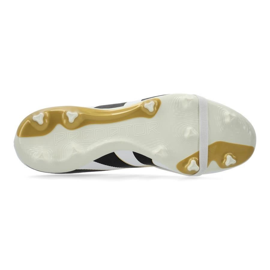 adidas Predator 25 League Fold Over Tongue FG RTG Pack -Cloud White/Core Black/Gold Metallic