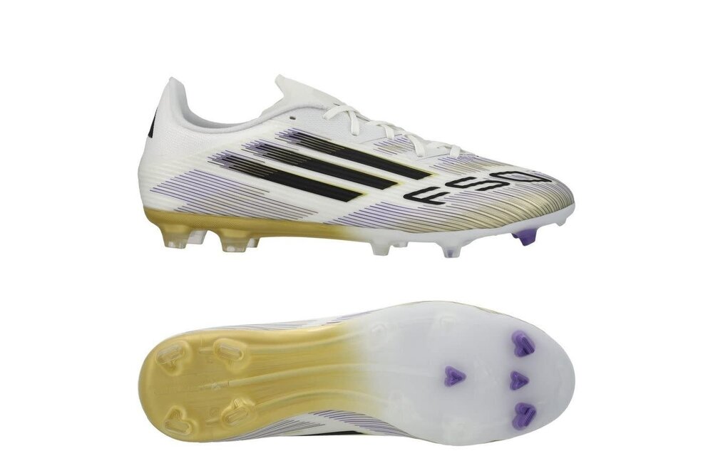 adidas F50 League FG / MG RTG Pack- Cloud White/Core Black/Gold Metallic