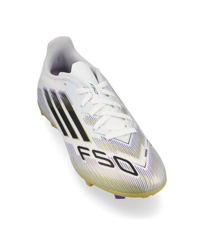 adidas adidas Jr F50 League FG / MG RTG Pack- Cloud White/Core Black/Gold Metallic