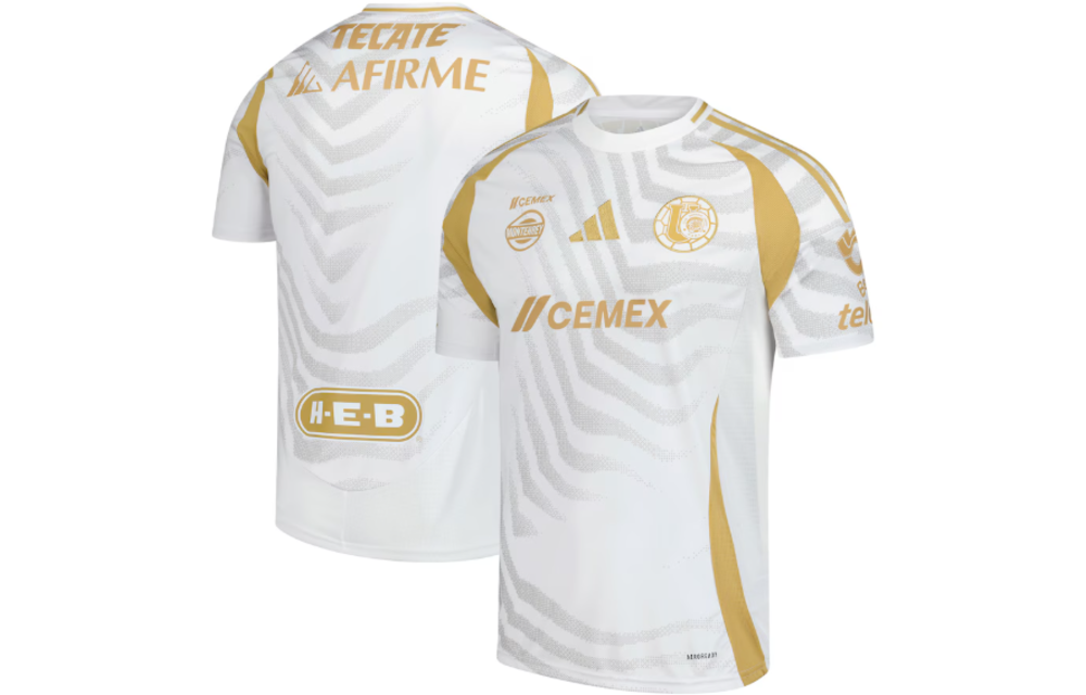 adidas UANL Tigres 2024-25 Third Jersey - White/Gold