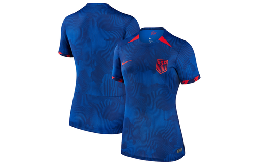 Nike Womens USA United States USMNT WWC 2023 Authentic Vapor ADV Away Match Jersey - Hyper Royal/Loyal Blue/Speed Red