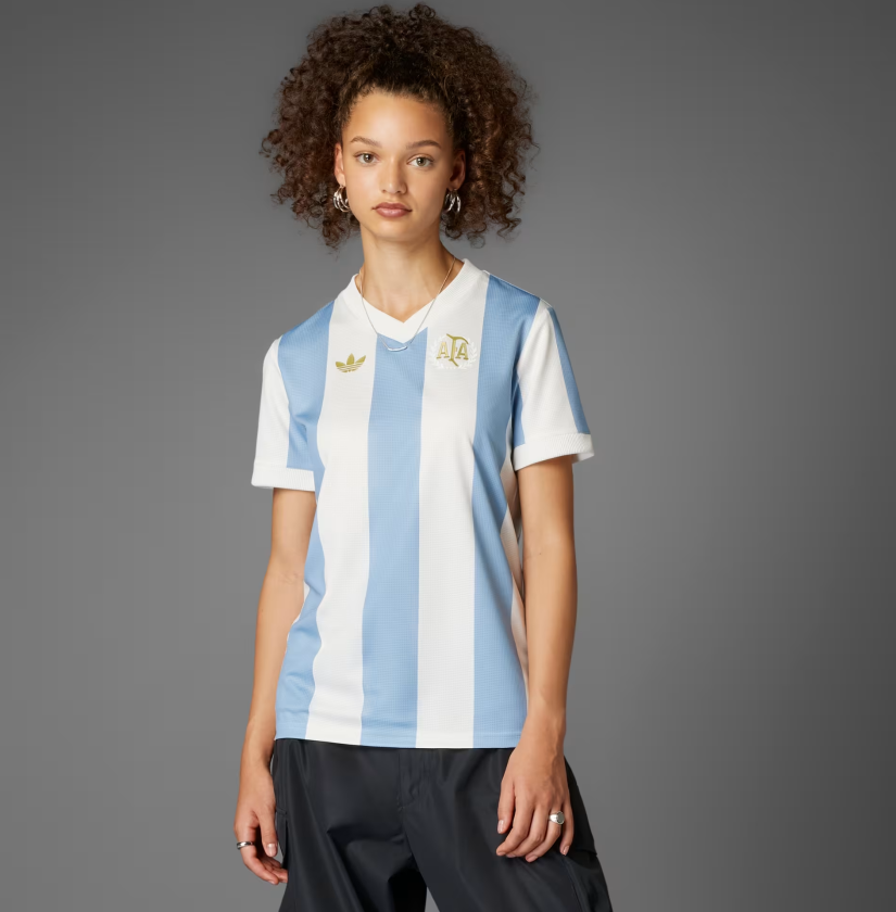 adidas Womens Argentina AFA 50th Anniversary Jersey - Ambient Sky/Cloud White