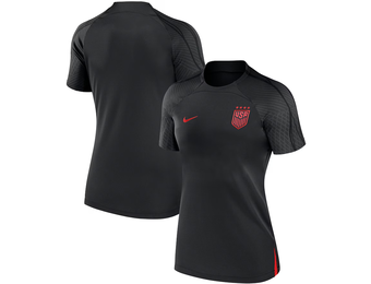 Nike Womens USA United States USWNT 2024 DrifFit Strike Prematch Training  Jersey - Black