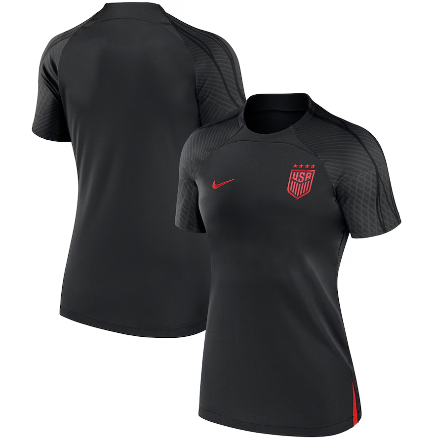 Nike Womens USA United States USWNT 2024 DrifFit Strike Prematch Training  Jersey - Black