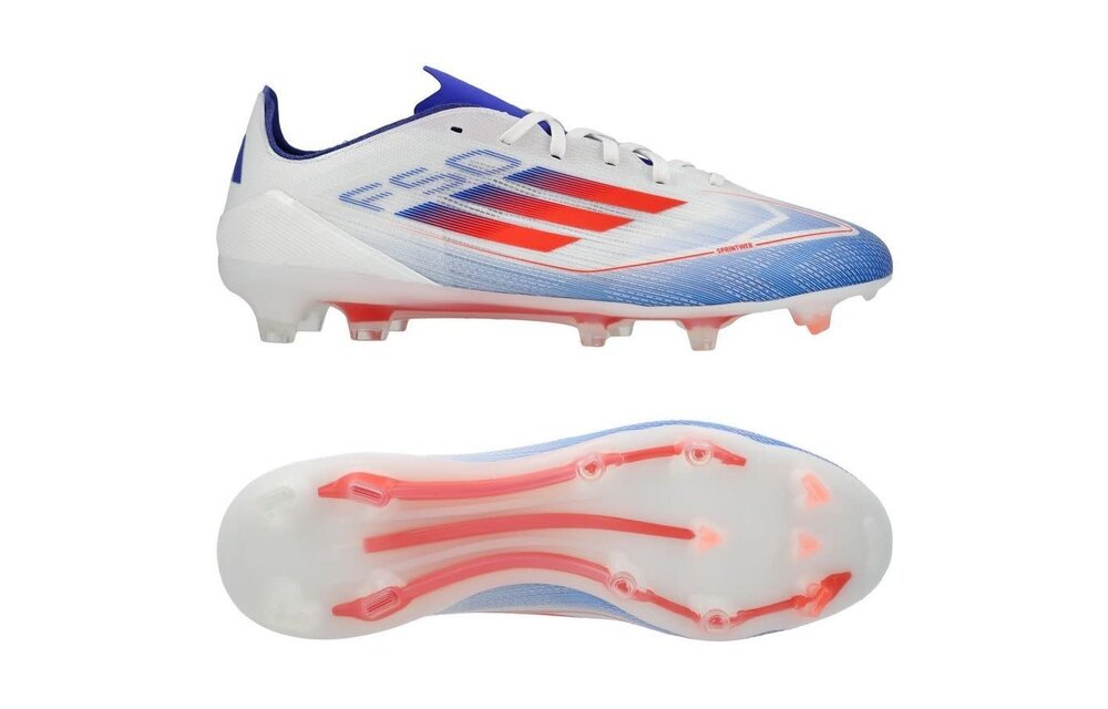 adidas F50 Pro FG / MG - Cloud White/Solar Red/Lucid Blue