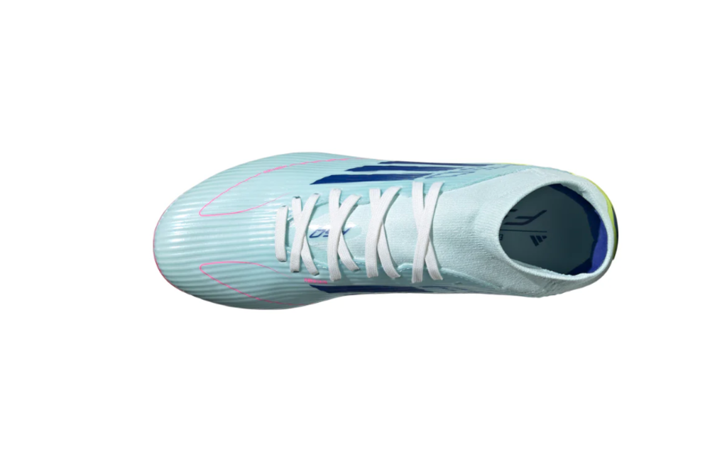 adidas Womens F50 League Mid FG / MG - Almost Blue/Lucid Blue/Semi Solar Yellow