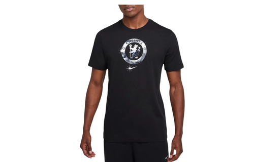 Nike Chelsea FC 2024 - 25 Crest Foil Fan Shirt - Black