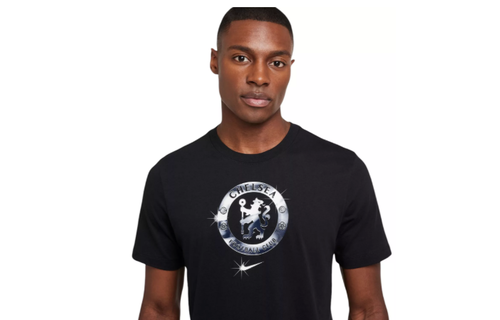 Nike Chelsea FC 2024 - 25 Crest Foil Fan Shirt - Black