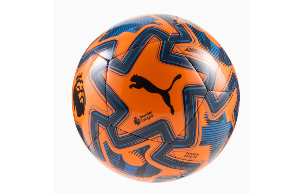 Puma Premier League 2025 - 26 Orbita Play Ball - Orange Glo/Racing Blue/Black