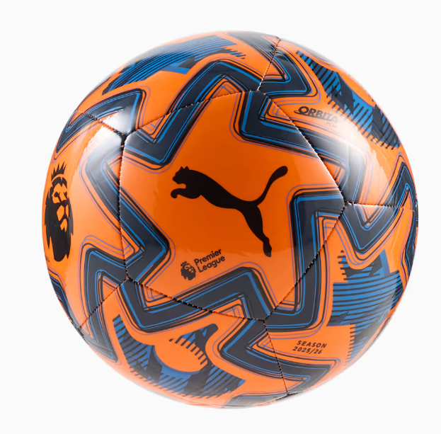 Puma Premier League 2025 - 26  Orbita Play Ball - Orange Glo/Racing Blue/Black