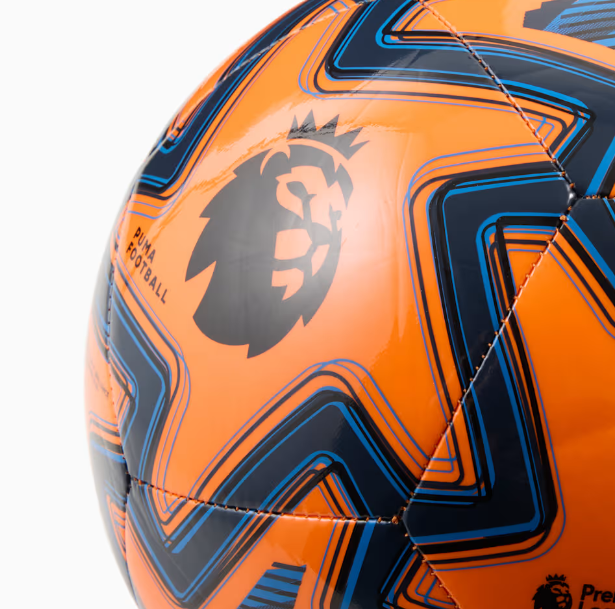 Puma Premier League 2025 - 26  Orbita Play Ball - Orange Glo/Racing Blue/Black
