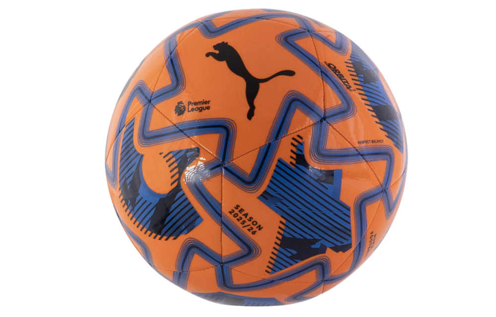 Puma Premier League 2025 - 26 Orbita Play Ball - Orange Glo/Racing Blue/Black