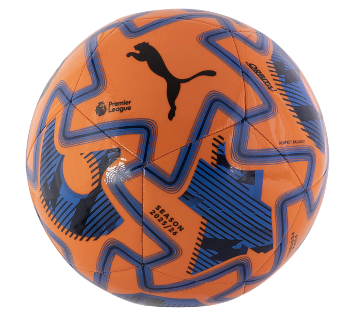 Puma Premier League 2025 - 26  Orbita Play Ball - Orange Glo/Racing Blue/Black