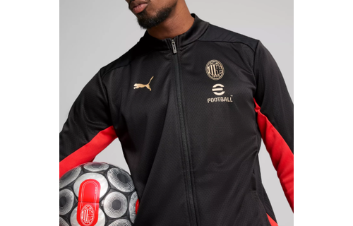Puma AC Milan 2024-25 Full Zip Training Jacket - Black/Red