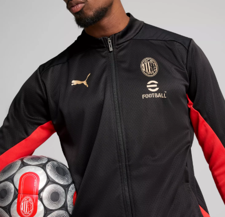 Puma AC Milan 2024-25 Full Zip Training Jacket - Black/Red