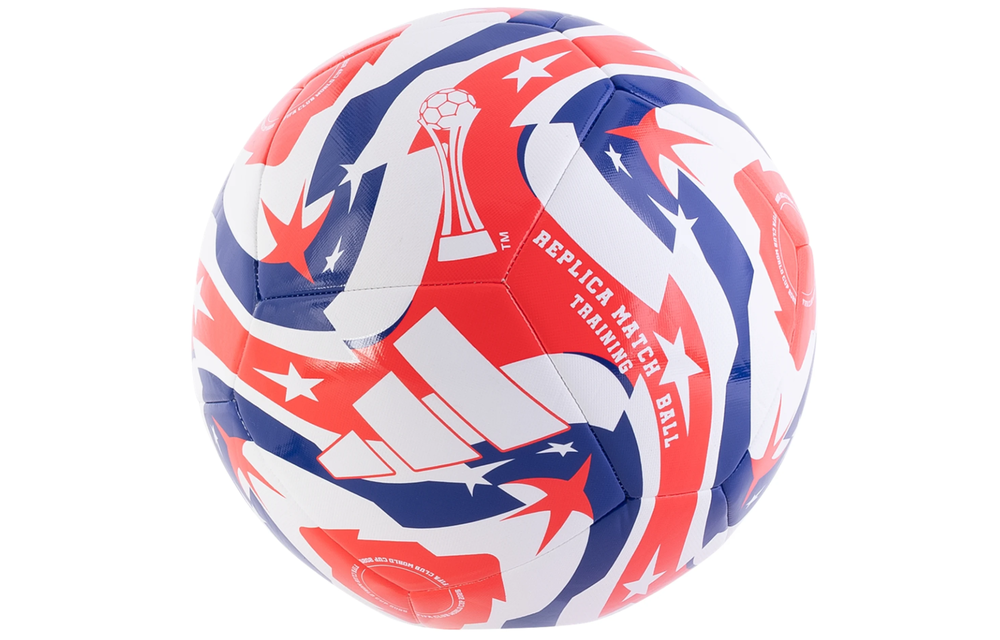 adidas FIFA Club World Cup 2025Training Soccer Ball - White/Lucid Red/Power Blue