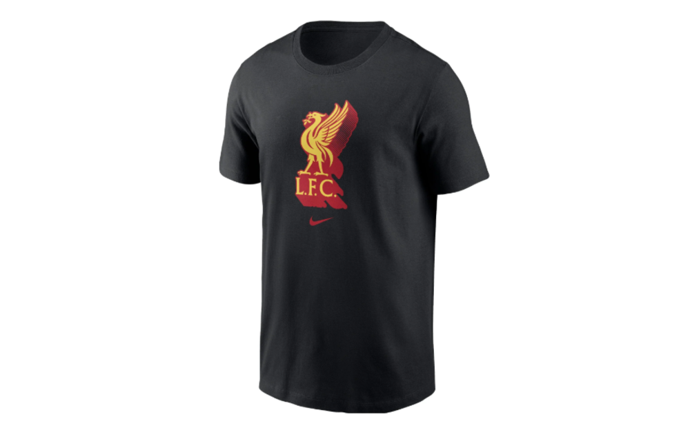 Nike Youth Liverpool 2024-25 Crest Tee Shirt - Black