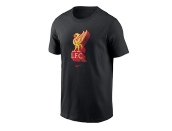 Nike Youth Liverpool 2024-25 Crest Tee Shirt - Black