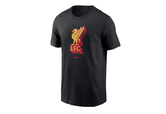 Nike Youth Liverpool 2024-25 Crest Tee Shirt - Black