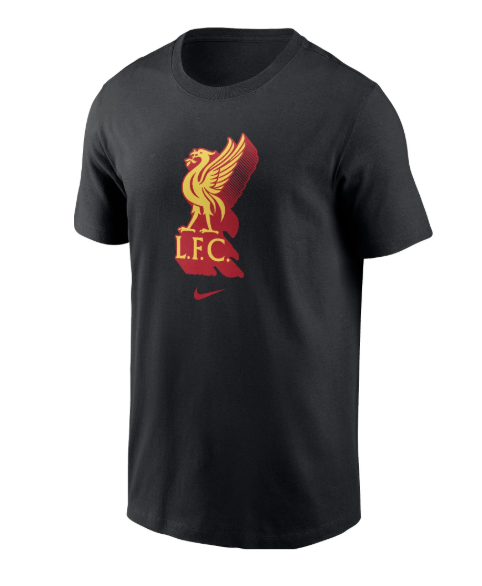 Nike Youth Liverpool 2024-25 Crest Tee Shirt - Black