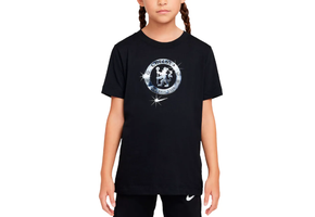 Nike Youth Chelsea FC 2024 - 25 Crest Foil Fan Shirt - Black