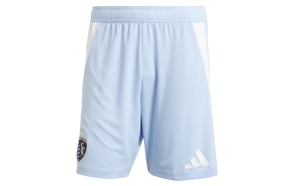 adidas Sporting Kansas CIty 25 / 26 Authentic Home Shorts - Glow Blue/White