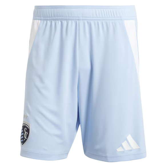 adidas Sporting Kansas CIty 25 / 26 Authentic Home Shorts - Glow Blue/White