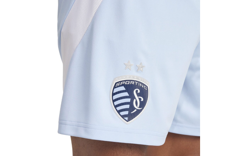 adidas Sporting Kansas CIty 25 / 26 Authentic Home Shorts - Glow Blue/White