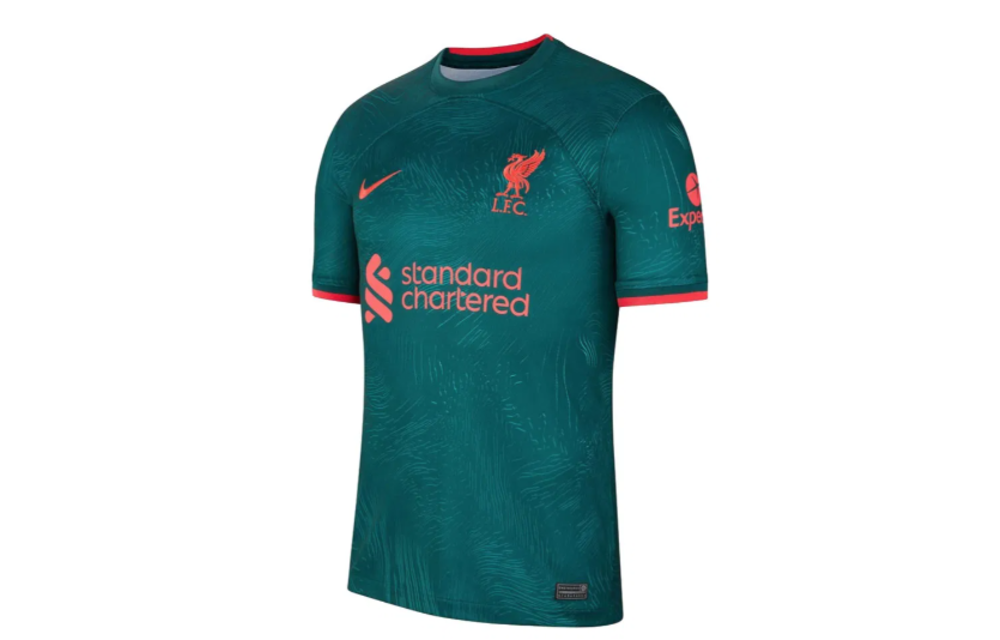 Nike Liverpool 2022 - 23 Away Jersey - Dark Atomic Teal/Rio Teal/Siren Red