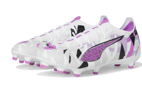 Puma Jr Ultra 5 Match FG/AG Forever Pack- White/Magenta/Feather Gray