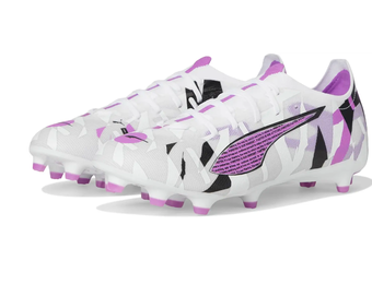 Puma Jr Ultra 5 Match FG/AG Forever Pack- White/Magenta/Feather Gray