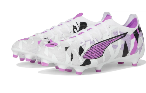 Puma Jr Ultra 5 Match FG/AG Forever Pack- White/Magenta/Feather Gray