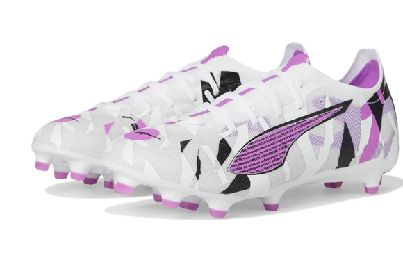 Puma Jr Ultra 5 Match FG/AG Forever Pack- White/Magenta/Feather Gray
