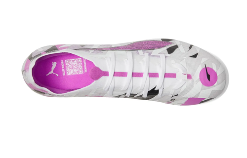Puma Jr Ultra 5 Match FG/AG Forever Pack- White/Magenta/Feather Gray