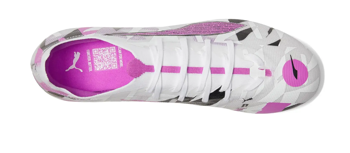 Puma Jr Ultra 5 Match FG/AG Forever Pack- White/Magenta/Feather Gray