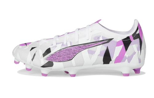 Puma Jr Ultra 5 Match FG/AG Forever Pack- White/Magenta/Feather Gray