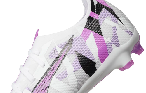 Puma Jr Ultra 5 Match FG/AG Forever Pack- White/Magenta/Feather Gray