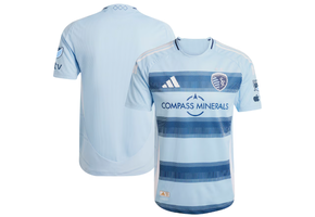 adidas Sporting Kansas City 2025 -26 Authentic Home Jersey - Glow Blue/Night Indigo