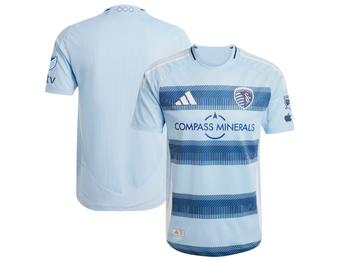 adidas Sporting Kansas City 2025 -26 Authentic Home Jersey - Glow Blue/Night Indigo