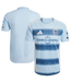 adidas adidas Sporting Kansas City 2025 -26 Authentic Home Jersey - Glow Blue/Night Indigo